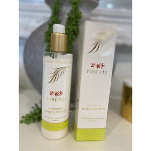 $68 Pure Fiji Hydrating Body Lotion - Organic Vegan Luxury Coconut Lime Blossom